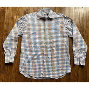 Paul & Shark Yachting Shirt Long Sleeve Button Up Plaid Sz Medium Made In Italy